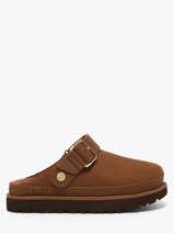 Slippers Met Riempjes Uit Leder Ugg Bruin women 1169590