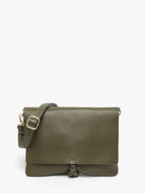 Sac Bandouli�re Caviar Cuir Milano Vert caviar CA22112O