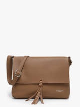 Cross Body Tas Grained Flora & co Bruin grained F8045