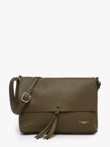 Cross Body Tas Grained Flora & co Groen grained F8045