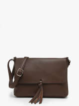 Cross Body Tas Vintage Flora & co Bruin grained F8044