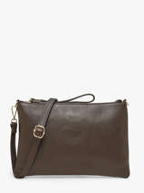 Sac Bandouli�re Caviar Cuir Milano Marron caviar CA26064