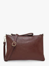 Cross Body Tas Caviar Leder Milano Bruin caviar CA26064