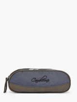 Pennenzak 2 Compartimenten Cameleon Blauw vintage urban PBVBTROU