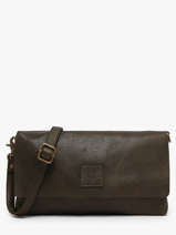 Sac Bandouli�re Heritage Cuir Biba Vert heritage BT5