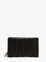 Portefeuille Cuir Biba Noir heritage ELK3L