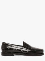 Mocassins En Cuir Sebago Noir women 78118KW