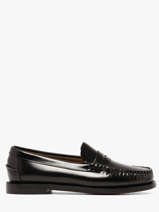 Handgestikte Leren Classic Dan-mocassins Sebago Zwart women 7001530