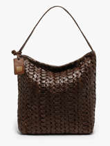 Sac Port� �paule Heritage Cuir Biba Marron heritage ELK1L