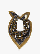 Sjaal L�opard 60x60 Byzantine Groen foulard LEO