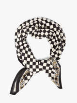 Sjaal Checks 100x100 Byzantine Zwart foulard CHE