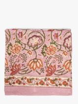 Sjaal N�114 100x100 Byzantine Veelkleurig foulard 114-vue-porte