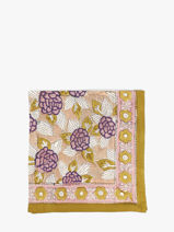 Sjaal P�n�lope 50x50 Byzantine Geel foulard PEN-vue-porte