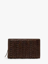 Portefeuille Cuir Biba Marron heritage ELK3L
