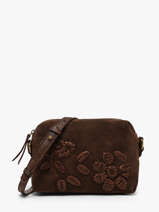Sac Bandouli�re Heritage Cuir Biba Marron heritage RSS3L