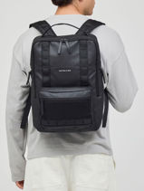 Business Rugzak 1 Compartiment Met 15" Laptopvak Kapten and son Zwart backpack ULT-vue-porte
