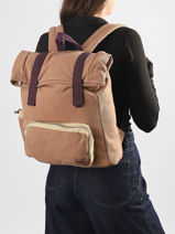 Sac � Dos 1 Compartiment Roxy Multicolore back to school RJBP4964-vue-porte