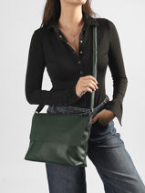 Cross Body Tas Soft Mandoline Groen soft MD5231-vue-porte