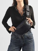 Sac Banane Mandoline Bleu sangle MD052-vue-porte