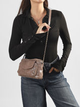 Cross Body Tas Naina Leder Pieces Beige naina 17063358-vue-porte