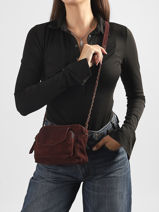 Sac Bandouli�re Naina Cuir Pieces Rouge naina 17100639-vue-porte