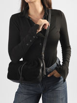 Sac Bandouli�re Alma Cuir Pieces Noir alma 17166667-vue-porte