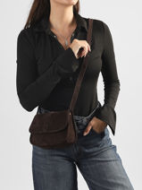 Sac Bandouli�re Aspen Cuir Pieces Marron aspen 17166672-vue-porte