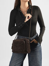 Sac Bandouliere Naina Cuir Pieces Marron naina 17111600-vue-porte