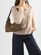 Sac Port� �paule Camden Polyester Guess Vert camden SG930818-vue-porte