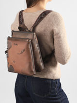 Sac � Dos Anekke Marron voyage 43825311-vue-porte