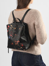 Sac � Dos Notus Print Desigual Noir notus 26WAKP25-vue-porte