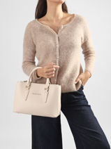 Handtas Zero Re Gerecycleerd Polyester Valentino Beige zero re VBS7B302-vue-porte