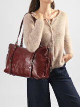 Sac Port� �paule Half Logo Desigual Rouge half logo 26WAXP55-vue-porte