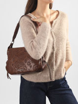 Sac Port� �paule Sirocco Desigual Marron sirocco 26WAXP90-vue-porte