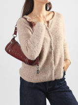 Sac Port� �paule Half Logo Desigual Rouge half logo 26WAXPA2-vue-porte