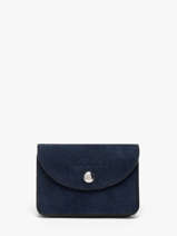 Porte-monnaie Cuir Paul marius Bleu la suite BASILSUI