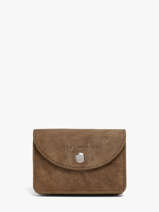 Portemonnee Leder Paul marius Beige la suite BASILSUI