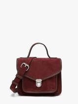 Sac Bandouli�re La Suite Cuir Paul marius Rouge la suite GEORXSUI