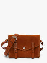 Sac Bandouli�re La Suite Cuir Paul marius Orange la suite MINISUI