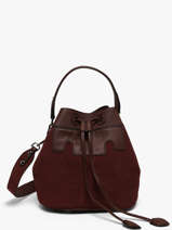 Sac Bandouli�re La Suite Cuir Paul marius Rouge la suite CAPUCSUI