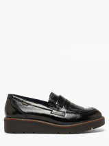 Mocassins Met Platformzool Uit Leder Dorking Zwart women NA