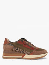 Sneakers Uit Leder Mephisto Bruin women P5148192