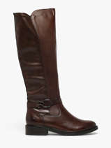 Laarzen Uit Leder Remonte Bruin women 25
