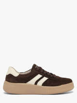 Sneakers En Cuir Remonte Marron women 25