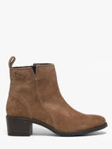 Bottines � Talon En Cuir Tt. bagatt Beige women 683E1400