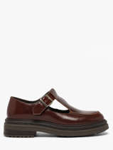 Derby Veterschoenen Uit Leder We do Rood women CO11411