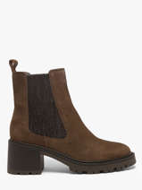 Bottines � Talon En Cuir We do Marron women CO90098