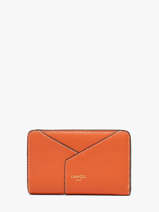Portefeuille Enveloppe Cuir Lancel Orange enveloppe A13710