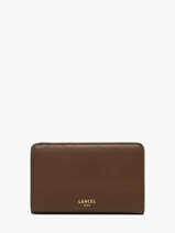 Portefeuille Cuir Lancel Marron bcbg A14019