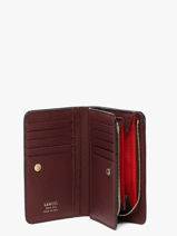Portefeuille Rectangulaire Zipp� Ninon Cuir Lancel Violet ninon A11123-vue-porte